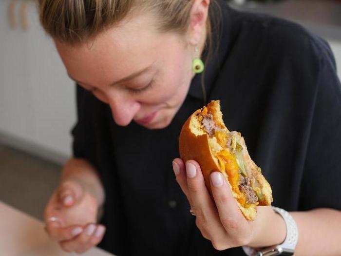 Melted cheese oozed with every bite. But the sauces, which are made in house, took the burger a notch above your typical fast-food fare.