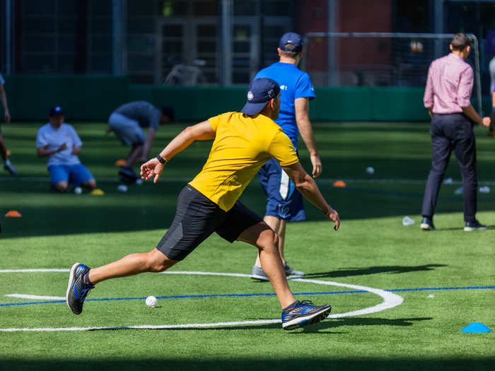 The finals this year came down to a team from operations, Ken Wiffey Jr., and a team from internal audit, the Ballistic Wiffles.