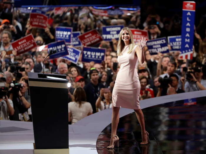 During the presidential campaign, she showcased her own products.