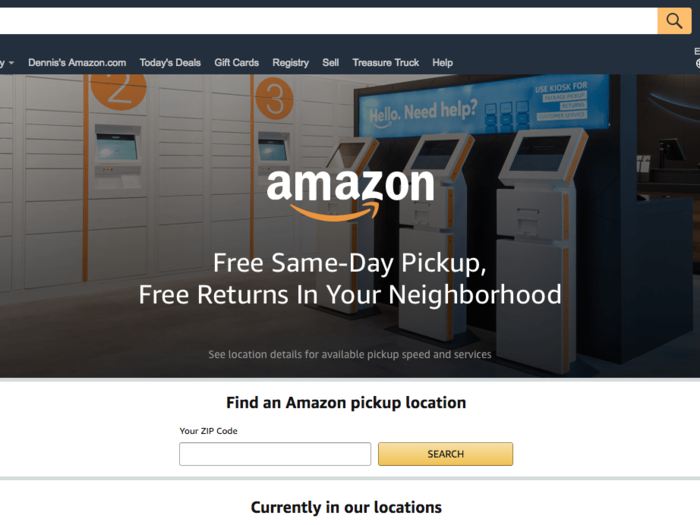 Ordering something to be delivered to an Amazon pickup center is easy.
