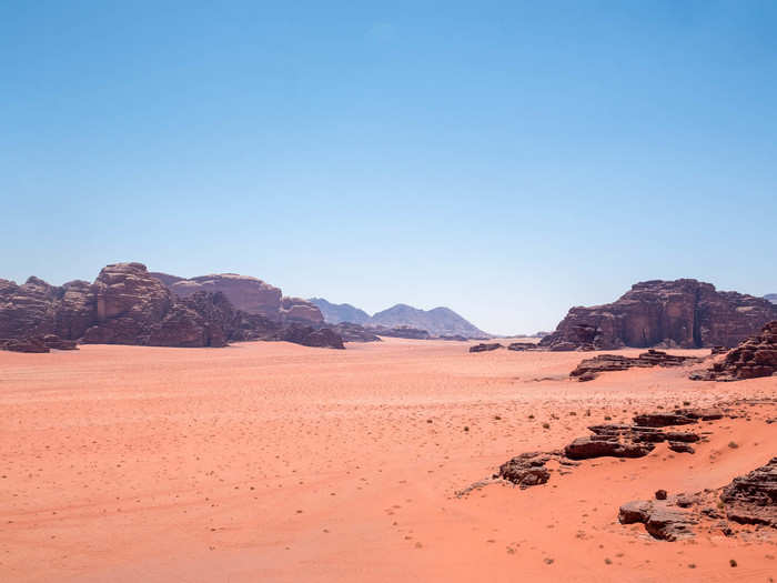 Despite it being a desert, Wadi Rum is actually "unbearably cold" in the winter, according to Alhasani. Temperatures drop below freezing at night and the wind is very strong.