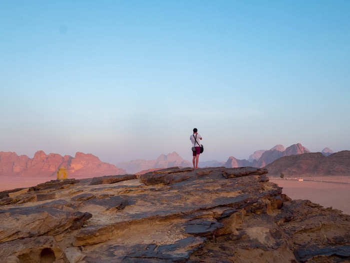 While Wadi Rum has been used for countless sci-fi movies, its first appearance in a film was anything but. It figured prominently in the 1962 classic Lawrence of Arabia, based on the life of T.E. Lawrence, the British traveler famed for his participation in 1916 Arab Revolt.