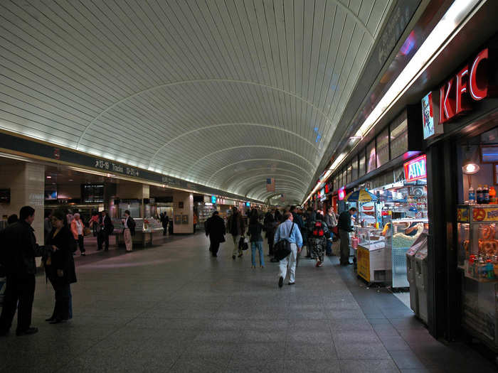 The reality: A gloomy, smelly train station in a basement.