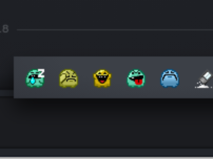 Steam Chat has... a few emojis.