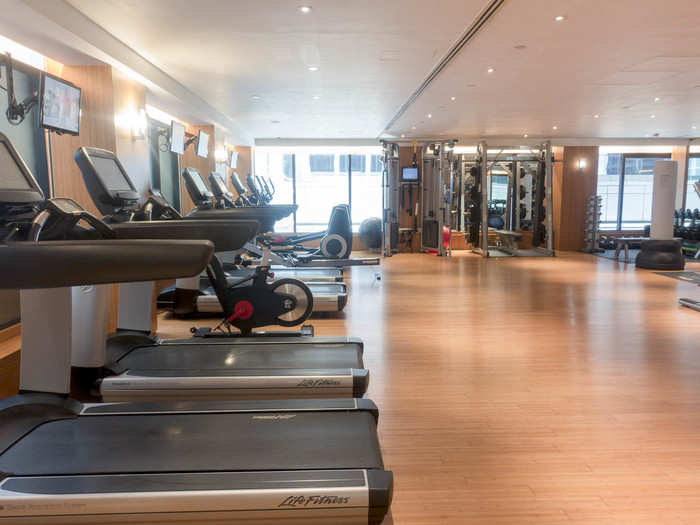 The fully equipped gym on the spa level was large and convenient. I