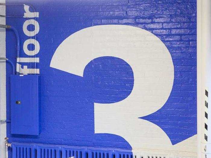 Flatiron currently has 500 employees, but has plans to bring that headcount up to 900 spread out over five floors in the building. Hobbs said employees use the stairwells to get from meeting to meeting, and meeting rooms are alphabetized on each floor to ensure no one gets lost.
