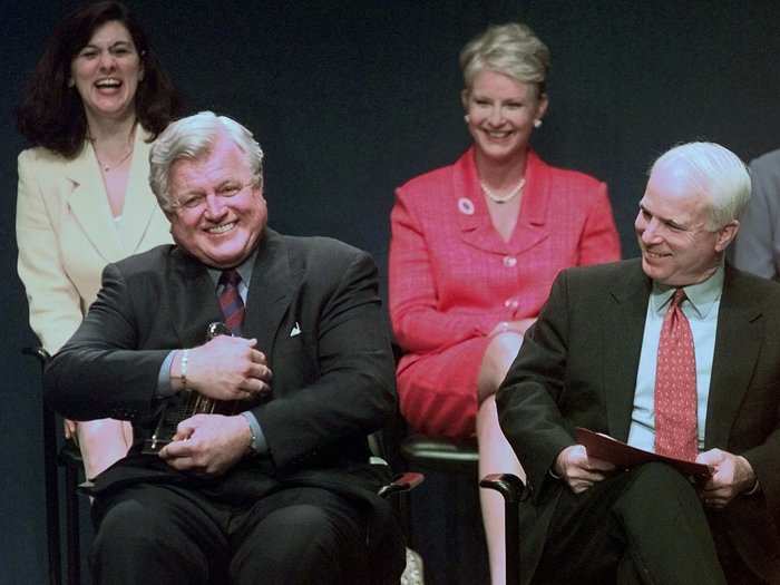 Sens. John McCain and Ted Kennedy