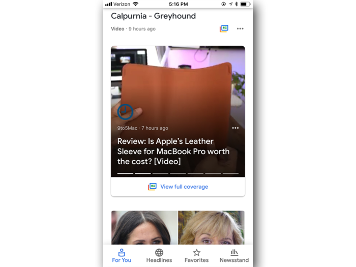 On the flip side, the Google News app has autoplay video.