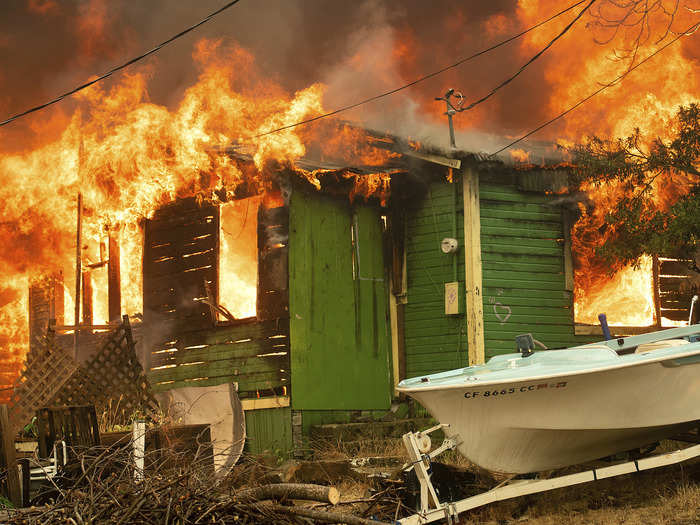 People in Redding were unprepared for the blaze, The Associated Press reports, with traffic backed up by residents trying to flee the city.