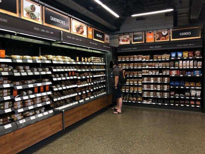 The Amazon Go store itself is pretty small. And, truth be told, it looks a lot like any other upscale-ish convenience store.