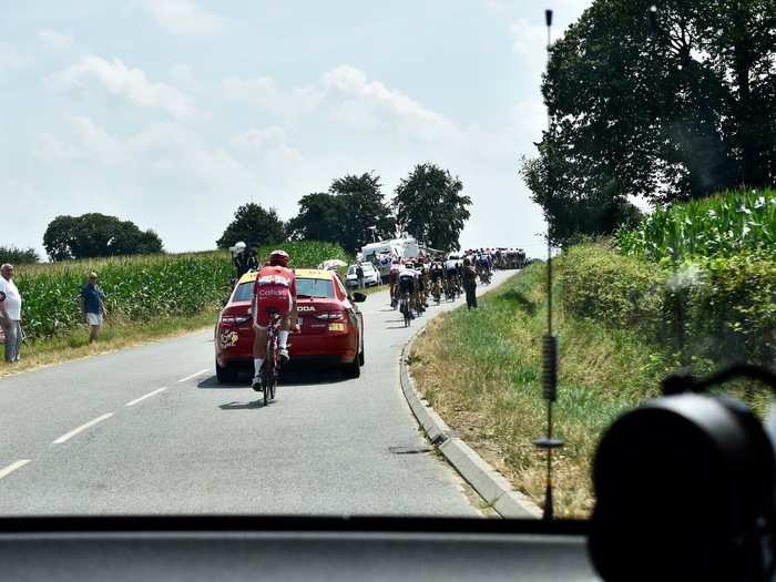 I got inside a Tour de France team car, the mobile command center for the world