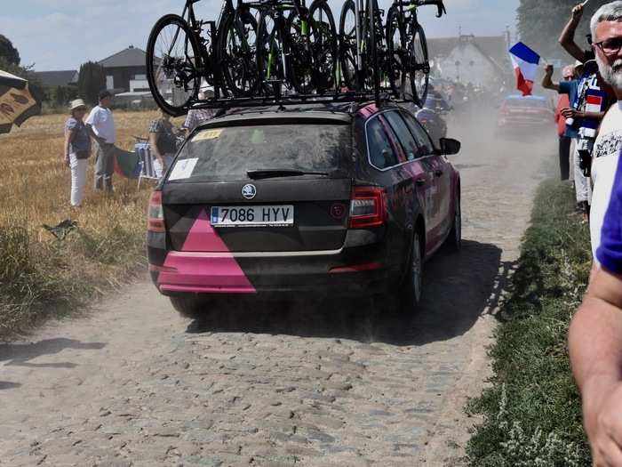 I got inside a Tour de France team car, the mobile command center for the world