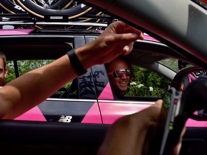 I got inside a Tour de France team car, the mobile command center for the world