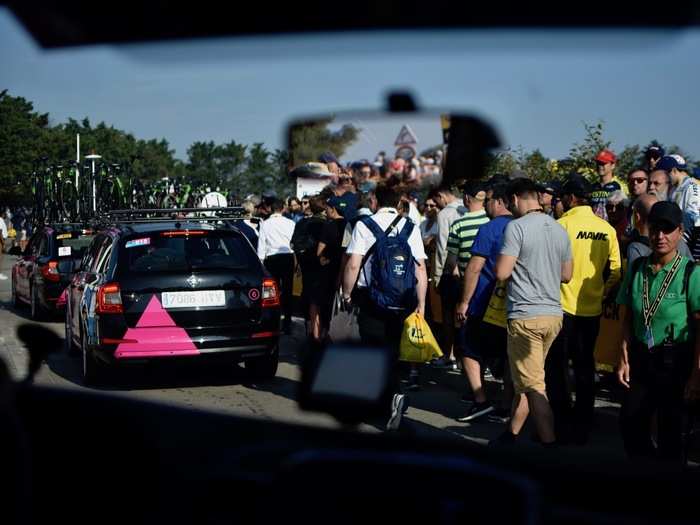 I got inside a Tour de France team car, the mobile command center for the world