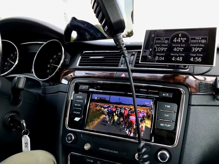 I got inside a Tour de France team car, the mobile command center for the world