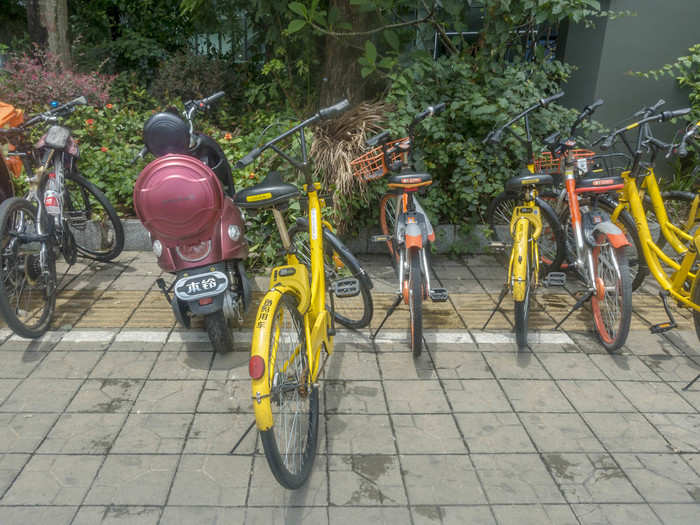 Until recently, China had extremely lax regulations on bike sharing. That led to a mess of cluttered sidewalks that would be unthinkable in the US. While local governments have begun to rein in the industry, the free-for-all helped establish the habit of using the bikes in the first place. Even with more explicit parking areas for bikes, like this one in Shenzhen, Americans are unlikely to adapt well to city streets and sidewalks that look like this. If you have any doubts, recall the sidewalk panic that ensued this past spring when Bird scooters first showed up in California cities.