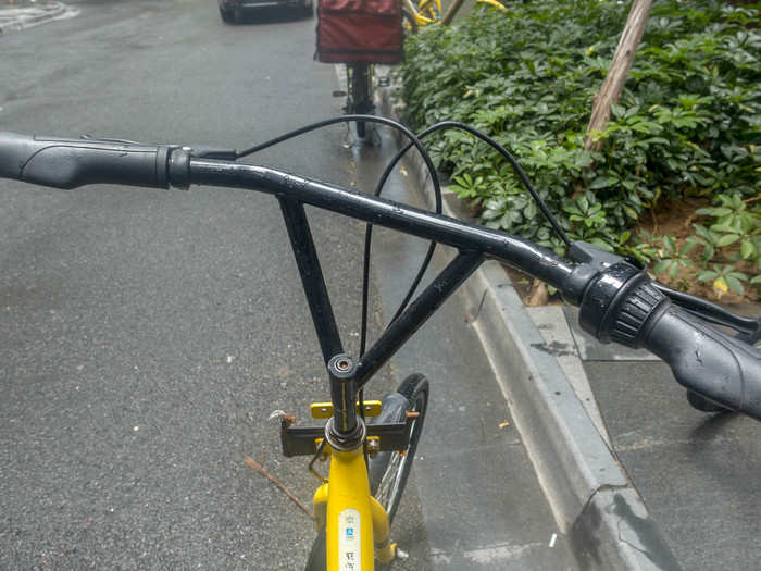 The Ofo bikes are flimsy and — I hate to say it — feel cheaply made. This is a mass-produced bike, meant to take a beating. That raised another issue for me: While I can see a use-case for a bike like this in New York, where it