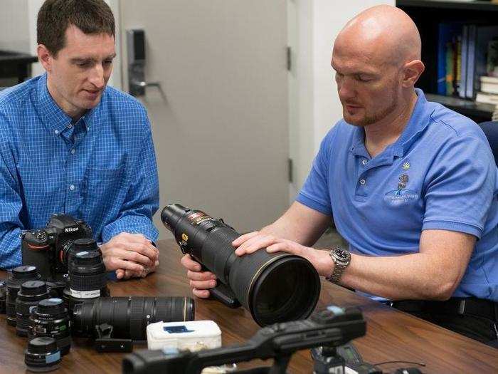 Gerst trained on Earth to use all the photo gear at the space station before he launched into orbit.