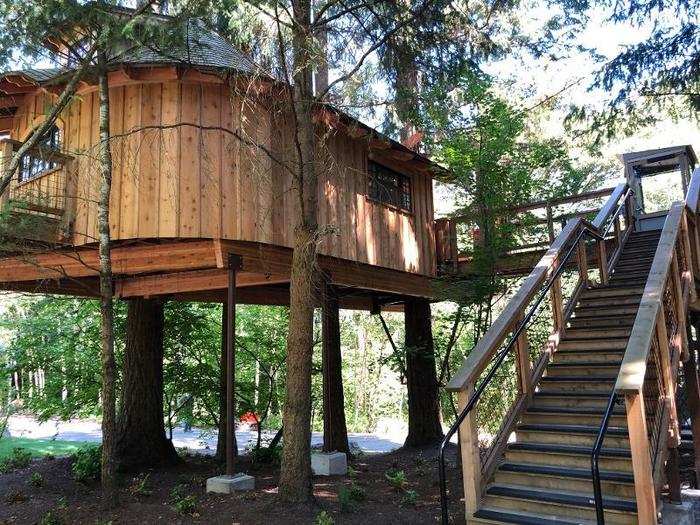 The third and final treehouse is also the most accessible.