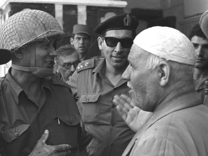 Jordan controlled Hebron and Ibrahimi Mosque after the 1948 Arab-Israeli War and lost it to Israel after the Six-Day War in 1967. For many Israelis, the religious site was liberated by the war. The first non-Muslim to freely enter the site was Rabbi Shlomo Goren, who was there when the Israeli army took the city. In the following weeks, thousands of Jews went to the city to pray at the site.