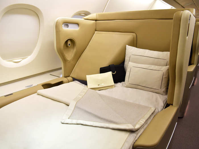 And can fold down and recline to make a bed for the passenger to sleep in.