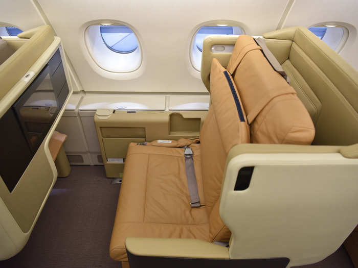 According to Hi Fly, its business class seats are "the widest on the market."