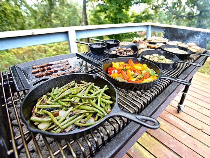 A classic cast-iron skillet