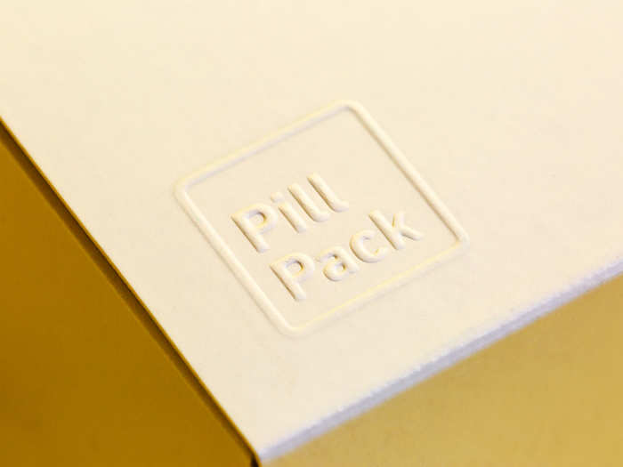 The only branding from PillPack was a small logo on the bottom left corner.