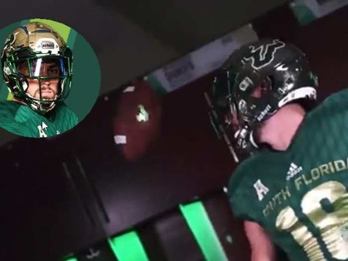 SOUTH FLORIDA — USF has switched to Adidas. They have not provided a complete look yet, but the helmet color looks different and it might even be two-toned, with a darker color towards the bottom.