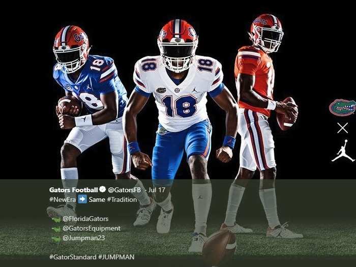 FLORIDA — The Gators look is mostly the same, but they are the latest school to switch to Nike