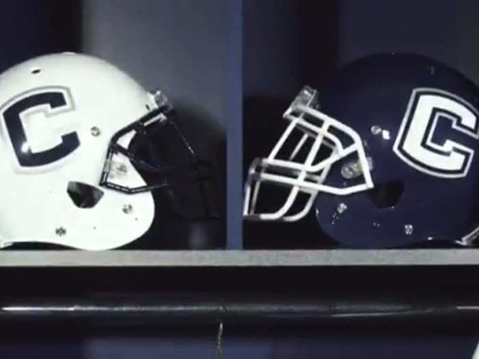 CONNECTICUT — UConn is bringing back their block-C helmet logo in both white and blue versions, "for select games."