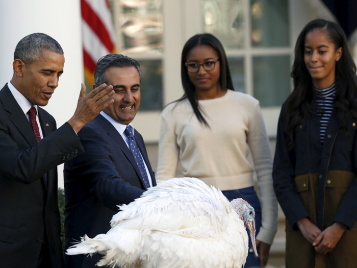 "It is hard to believe this is my seventh year of pardoning a turkey. Time flies, even if turkeys don