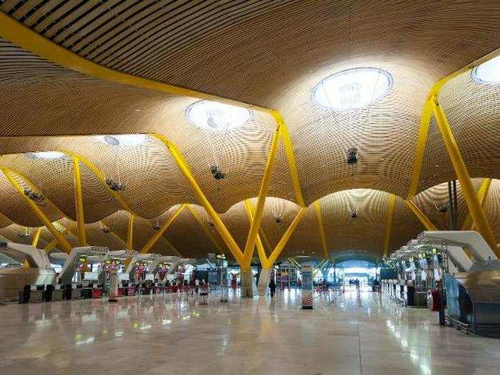 9. Adolfo Suárez Madrid–Barajas Airport (Spain)— Unique architecture