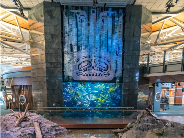 4. Vancouver International Airport (Canada) — Aquarium