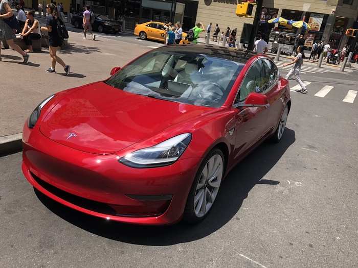 The Model 3 is smaller than the Model S, but to my eye it