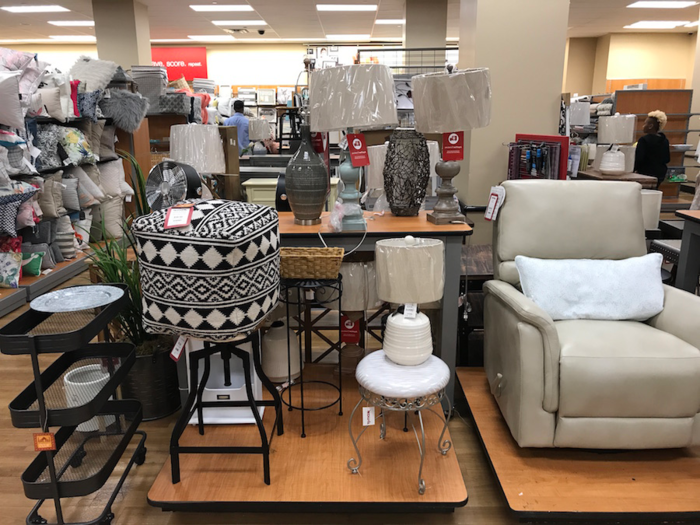 This location was considerably larger than the Nordstrom Rack we had visited, which meant there was room for homeware and furniture.