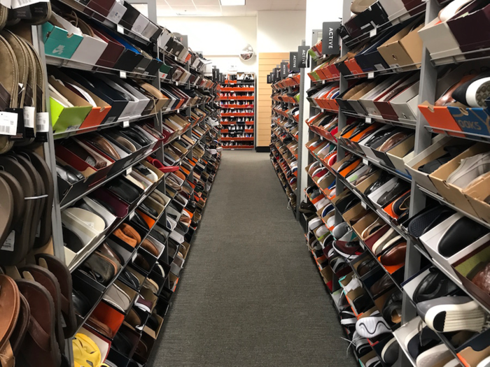 The layout in the Nordstrom Rack shoe section was very similar to TJ Maxx, but it did feel more organized.