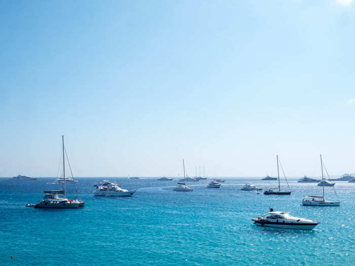 Still, the water is marred by the boats that fill the seafront. I