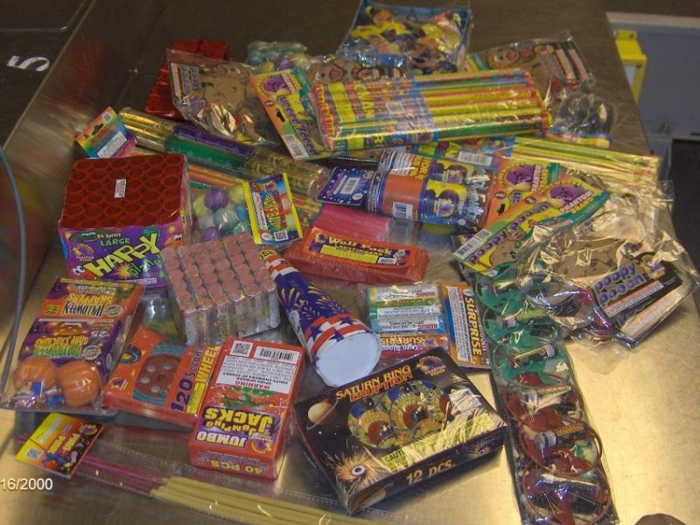 8. An assortment of fire-crackers