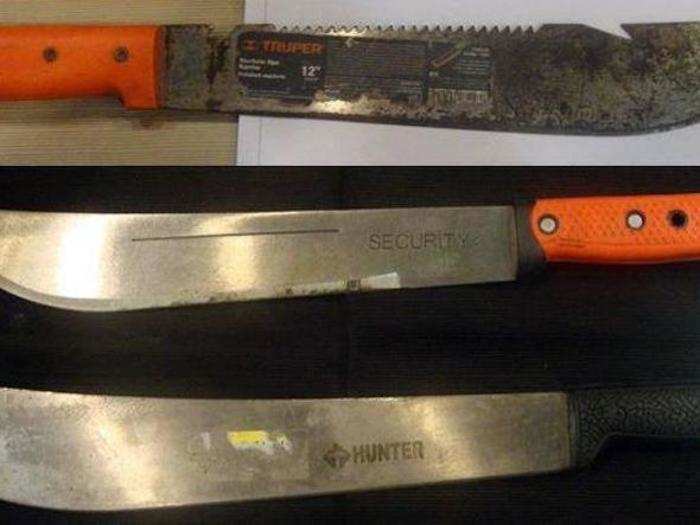 5. Machetes.