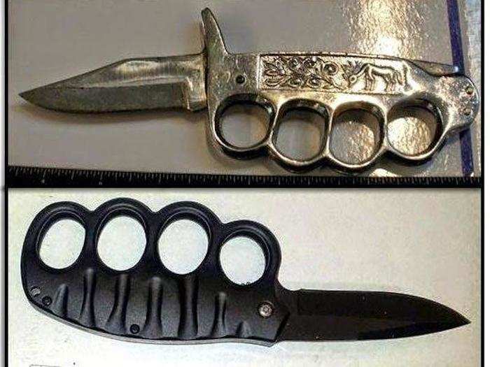 3. Knuckle knives.