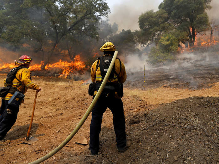 Firefighters have contained 30% of the blaze contained, officials told The Los Angeles Times on Monday.