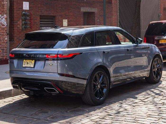 Out back, the Velar