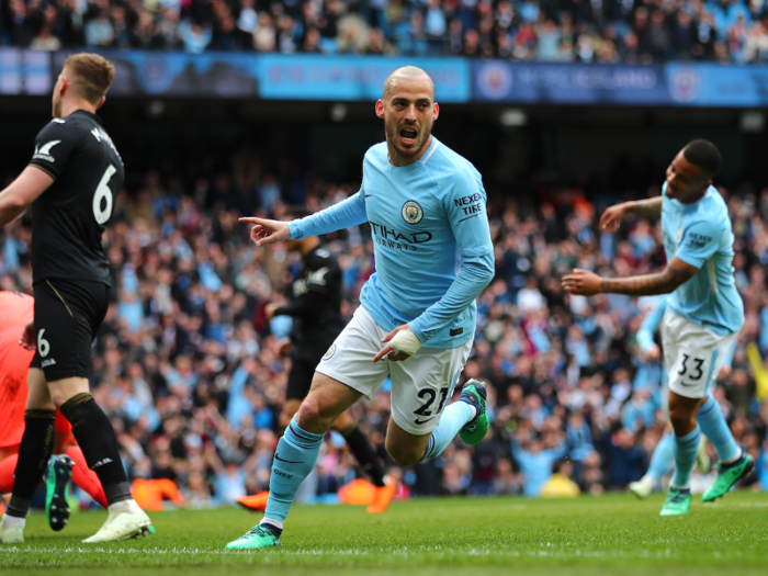 15. David Silva —$10,927,238.40