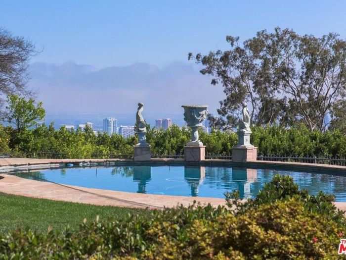 Swimmers can enjoy the breathtaking city views from the outdoor heated pool.