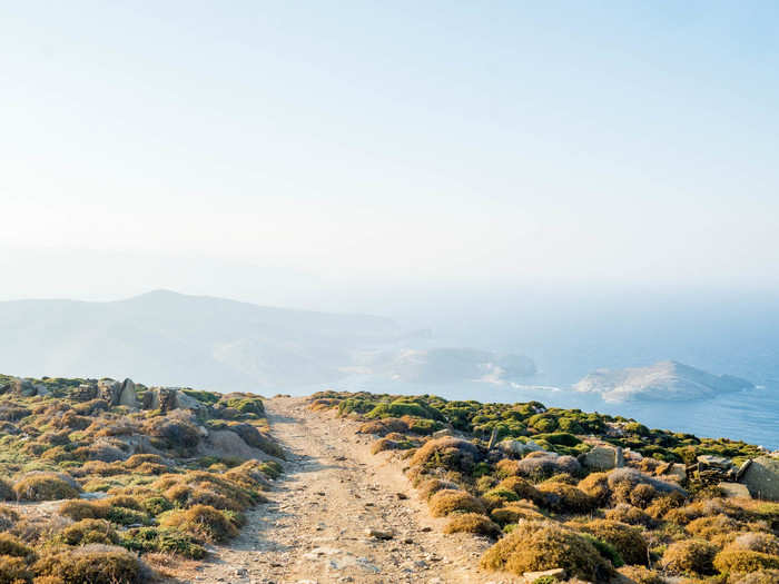 I could fill a book with all of the stunning views I saw in Tinos. Each view was fighting in an internal competition to be the most beautiful sight I had seen yet. Look one way and you see tiny islands peeking out of the azure water.