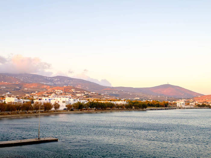 "Every Greek island is different. People go to Mykonos or Santorini for luxury. People come to Tinos to see Greek culture," one of the sister-owners told me upon arrival. The hotel had a view of Agios Nikolas, a marina and beach area.