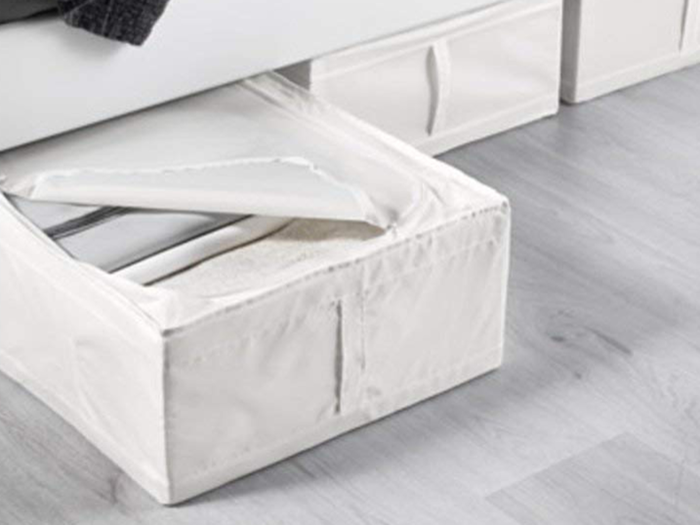 Boxes that fit right under your bed for additional storage