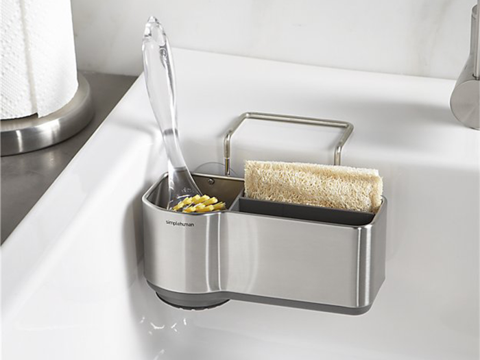 A sleek and smart sink caddy