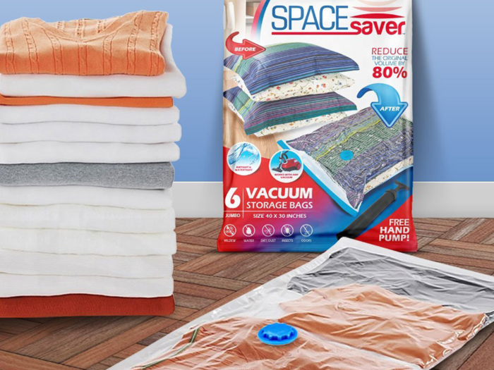 Vacuum storage bags that save a ton of space